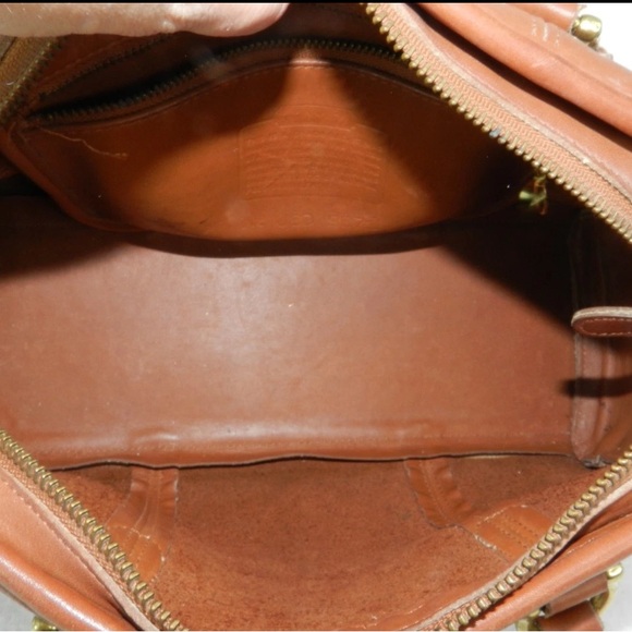 Coach Vintage 9871 Beaumont Doctor Satchel Bag British Tan Leather made in USA - Picture 7 of 8